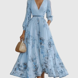 Rowella | Robe Maxi Plissée Élégante
