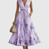 Rowella | Robe Maxi Plissée Élégante