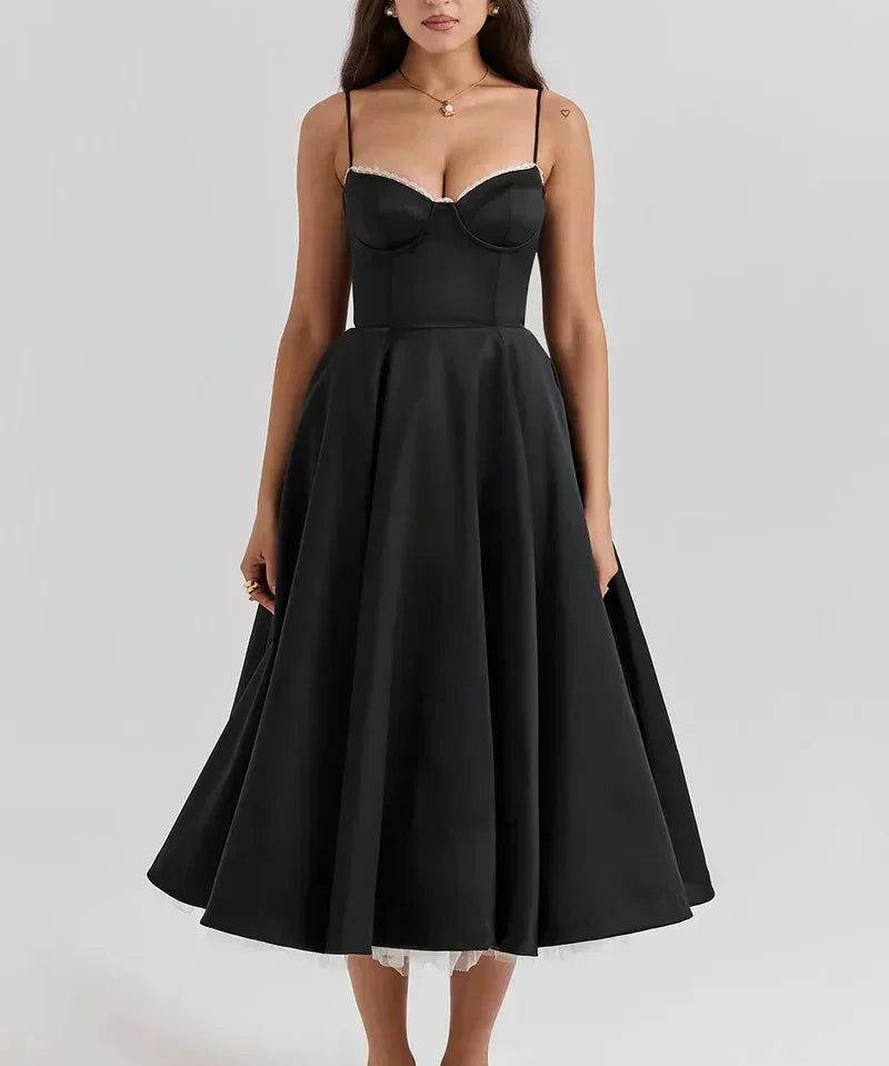 Minerva | Robe Princesse de Luxe à Bretelles Spaghetti