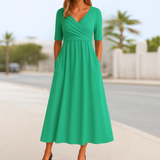 Veronica™ | Robe midi élégante avec charme intemporel