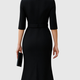Blythewyn | Robe Midi Noire Classique