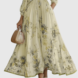 Rowella | Robe Maxi Plissée Élégante