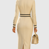 Aderyn | Robe Midi Sur Mesure Avec Détails Bouton