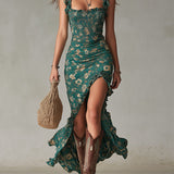 Luna | Robe Longue Élégante Style Rétro