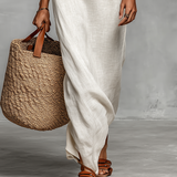 Robe Maxi en Lin Minimaliste
