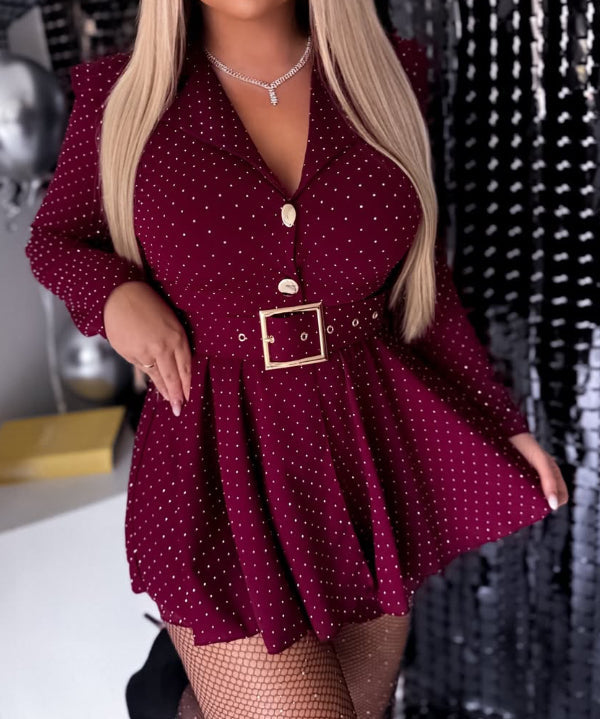 Colette™ - Robe ceinturée élégante confortable quotidienne