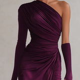 Victoire™ Robe Féminine Asymétrique Élégance Couture