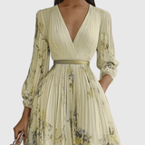 Rowella | Robe Maxi Plissée Élégante