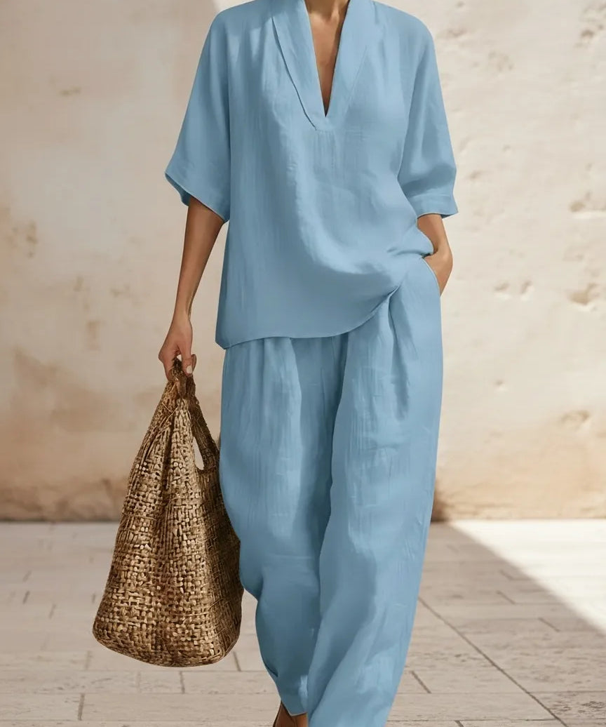 Nicole - Ensemble en lin et coton