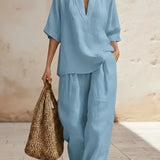 Nicole - Ensemble en lin et coton