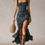 Luna | Robe Longue Élégante Style Rétro