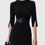 Blythewyn | Robe Midi Noire Classique