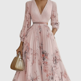 Rowella | Robe Maxi Plissée Élégante