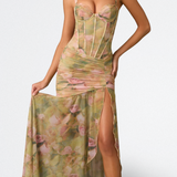 Isamara - Robe Longue avec Corsage