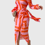 Everly | Robe Enveloppante Élégante Avec Imprimé