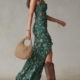 Luna | Robe Longue Élégante Style Rétro