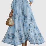 Rowella | Robe Maxi Plissée Élégante