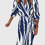 Everly | Robe Enveloppante Élégante Avec Imprimé