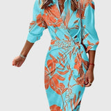 Everly | Robe Enveloppante Élégante Avec Imprimé