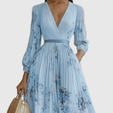 Rowella | Robe Maxi Plissée Élégante
