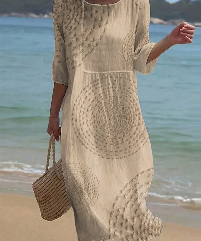 Améliane™ — Robe midi élégante à détails délicats
