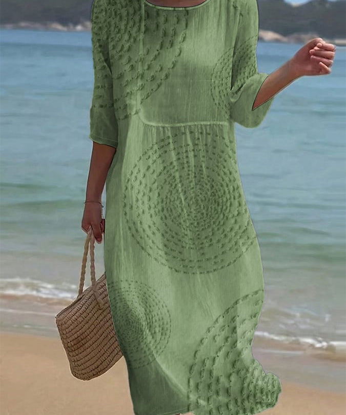 Améliane™ — Robe midi élégante à détails délicats