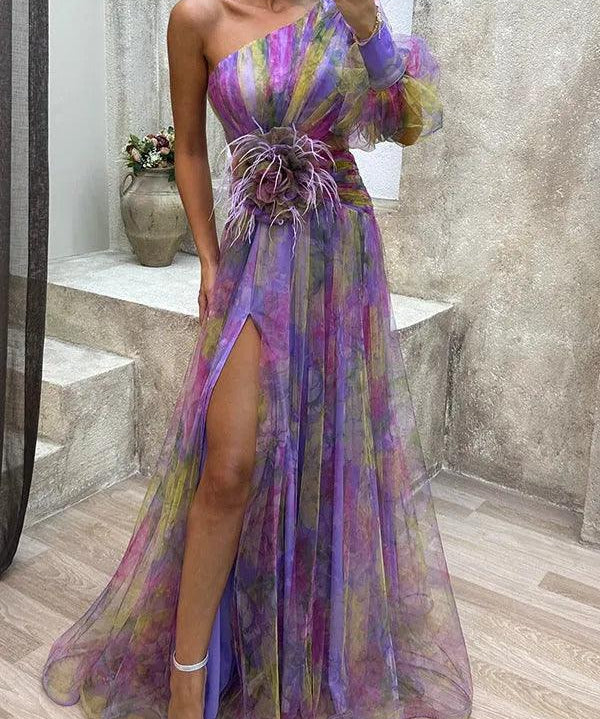 Grace | Robe Maxi Plissée Florale Évasion Estivale