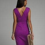 Adrienne™ — Robe élégante drapée à silhouette sculptante