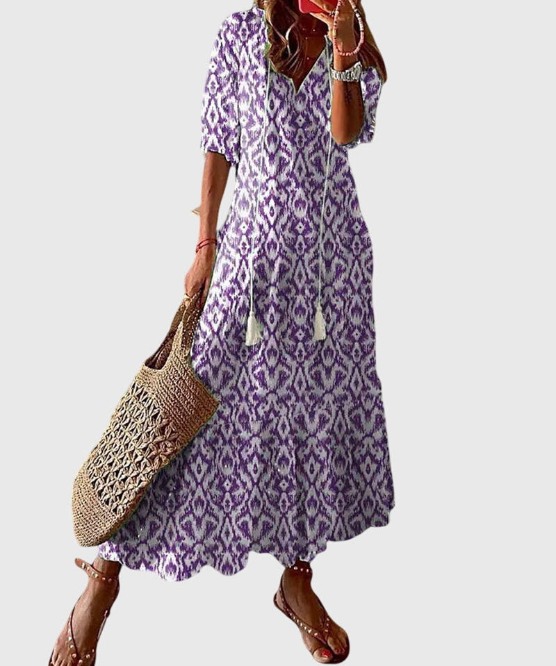 Amalia | Robe d'été vintage bohème
