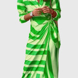 Everly | Robe Enveloppante Élégante Avec Imprimé