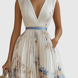 Rowella | Robe Maxi Plissée Élégante