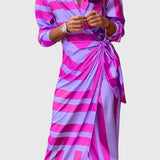Everly | Robe Enveloppante Élégante Avec Imprimé