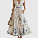 Rowella | Robe Maxi Plissée Élégante