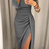 Natália - Robe chic à épaules dénudées