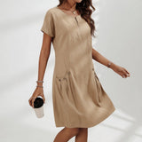 Célestelle™ — Robe courte 100% coton fraîcheur naturelle