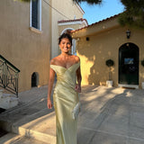Bárbara - Robe Maxi en Satin