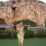 Bárbara - Robe Maxi en Satin