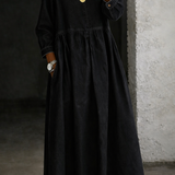 Clara™ | Robe en jean à col Peter Pan