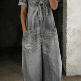Maya™ | Combinaison denim col V