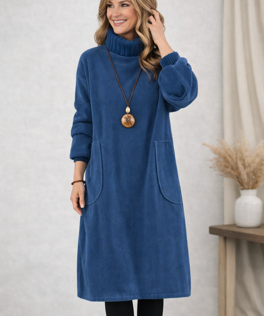 Madeleine™ — Robe midi en maille élégante
