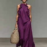 Margarida - Robe Maxi Sans Manches en Lin