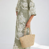 Florésia™ — Robe midi florale fluide élégante