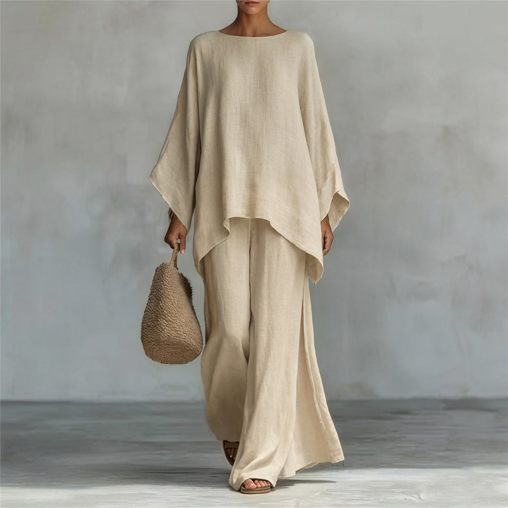 Cristina | Ensemble de Deux Pièces avec manches longues et pantalon large