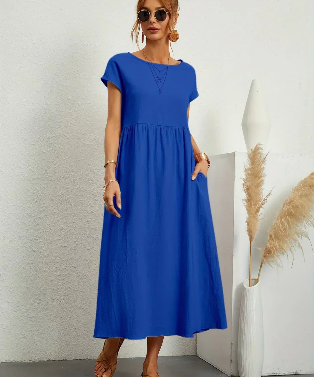 Gabrielle™ - Robe midi fluide élégance intemporelle