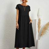 Gabrielle™ — Robe midi fluide élégance intemporelle