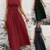 Élina™ — Robe midi élégante à taille structurée