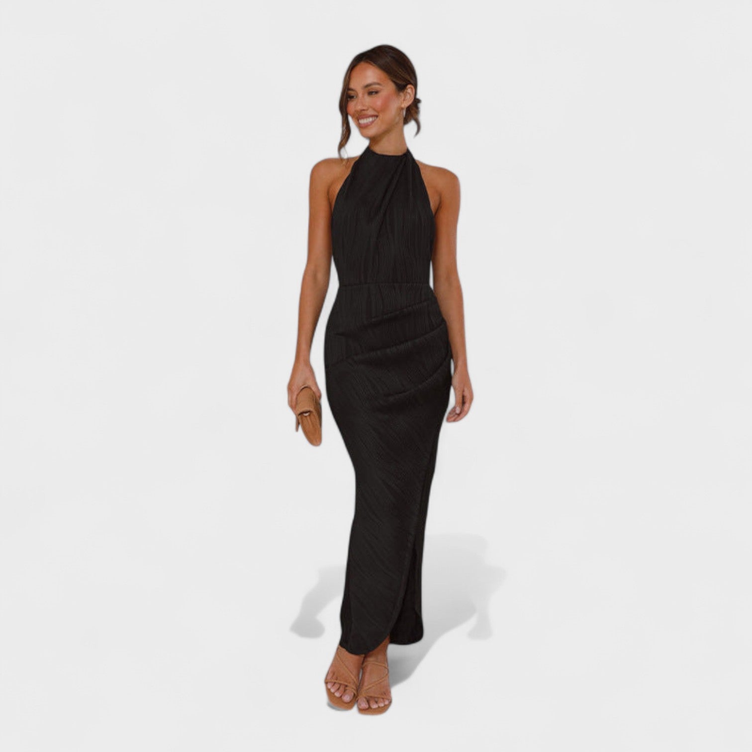 Camila - Robe longue avec plis