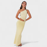 Serenela - Robe maxi asymétrique