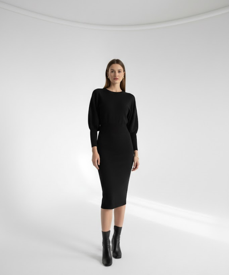 Mathilde™ — Robe midi élégante confortable intemporelle