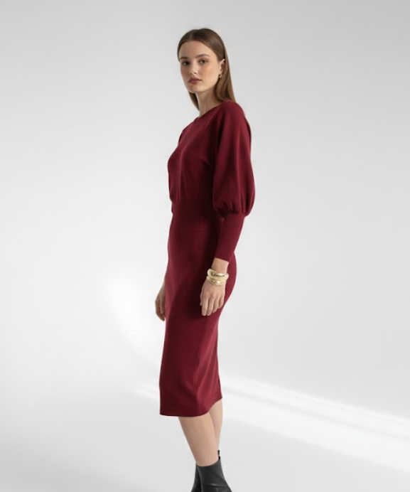 Mathilde™ — Robe midi élégante confortable intemporelle